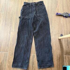 BDG Jeans Womens 26 High Rise Carpenter Baggy Wide Skater Black